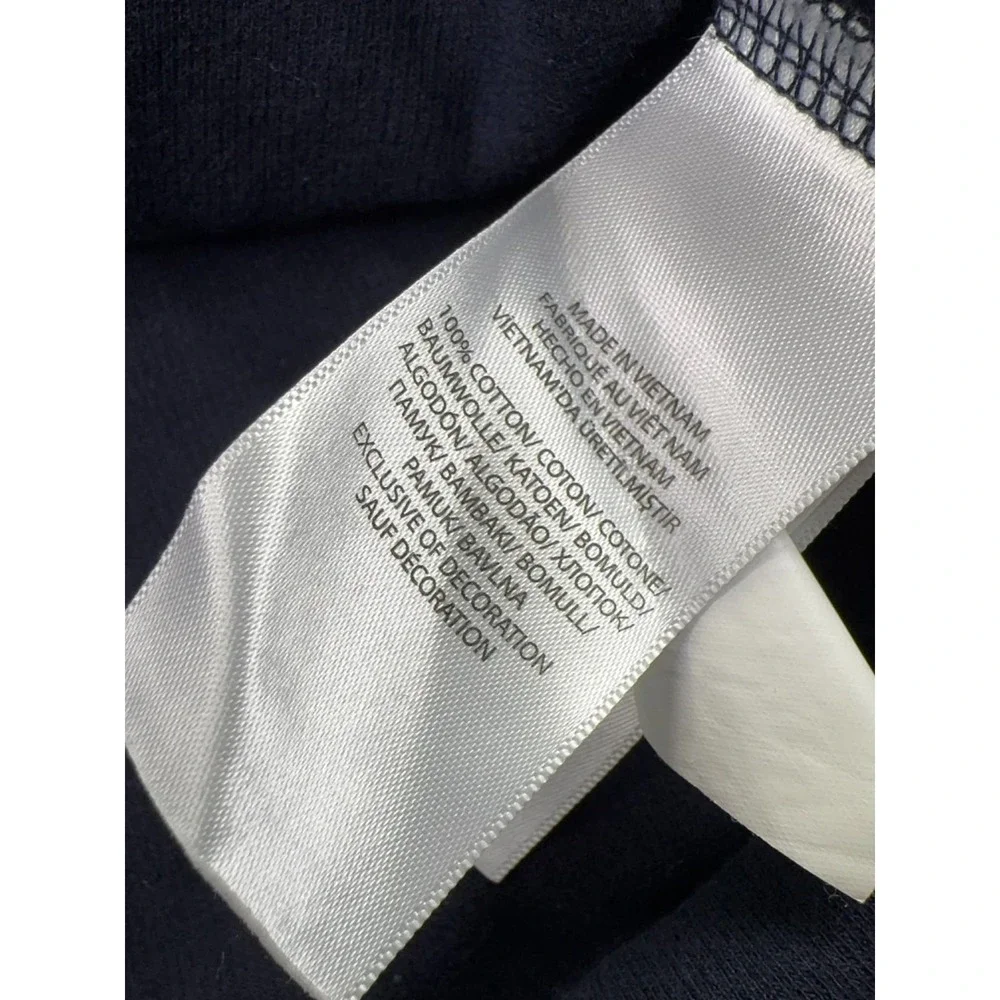 Polo Ralph Lauren Estate Rib 1/4 Zip Long Sleeve Sweater Men 2XL Navy Flesh Pony